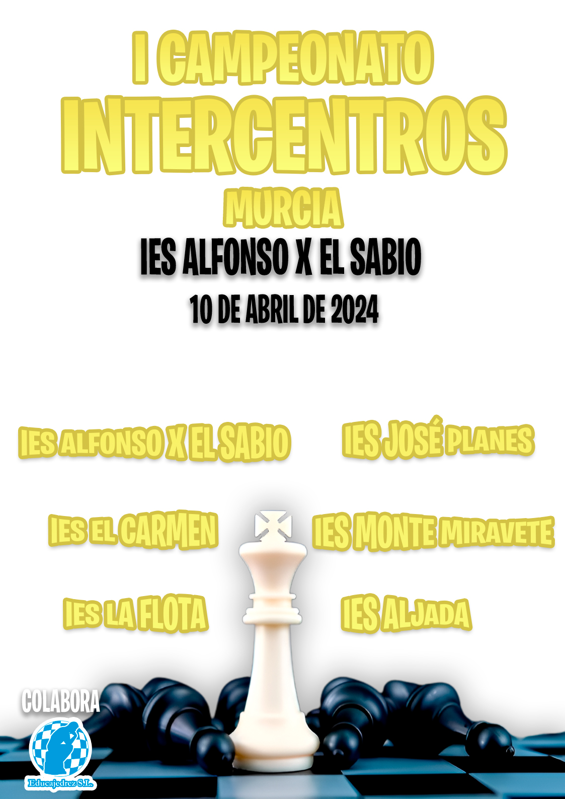 I Campeonato de Ajedrez Intercentros 2024 – IES Alfonso X el Sabio